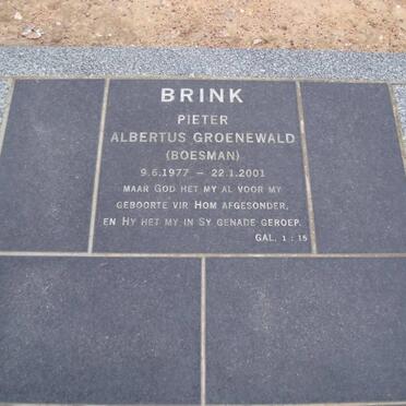 BRINK Pieter Albertus Groenewald 1977-2001
