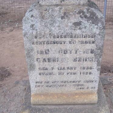 BRINK Jan Gottlieb Gabriel 1856-1926 &amp; Anna Gysbertha Magdalena 1856-1928