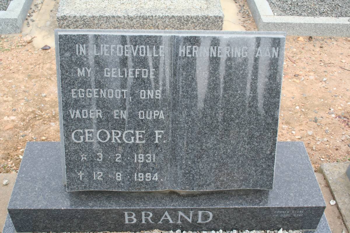 BRAND George F. 1931-1994