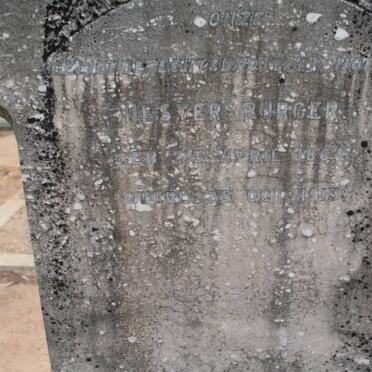 BURGER Hester 1864-1913