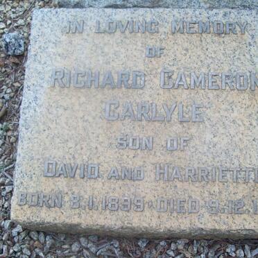 CARLYLE Richard Cameron 1899-1968