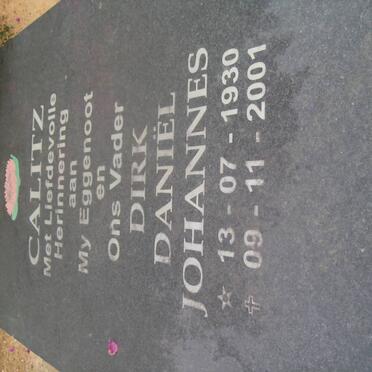 CALITZ Dirk Daniel Johannes 1930-2001