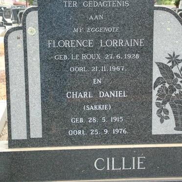 CILLIÉ Charl Daniel 1915-1976 &amp; Florence Lorraine LE ROUX 1928-1967