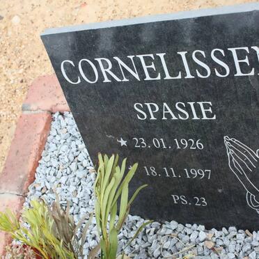 CORNELISSEN Spasie 1926-1997