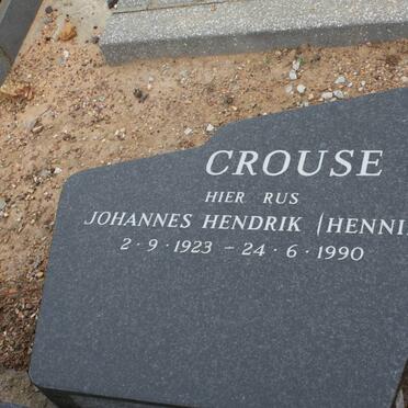 CROUSE Johannes Hendrik 1923-1990