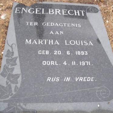 ENGELBRECHT Martha Louisa 1893-1971