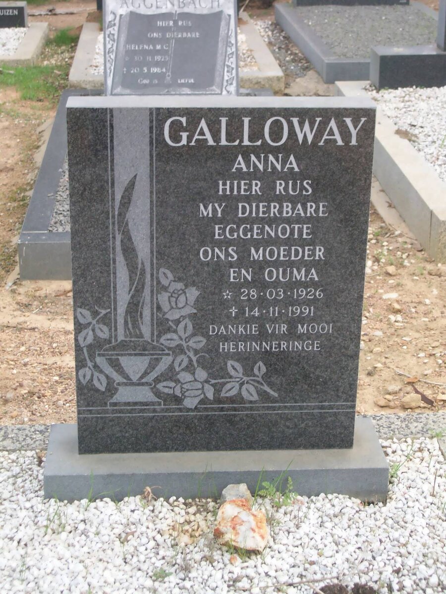 GALLOWAY Anna 1926-1991