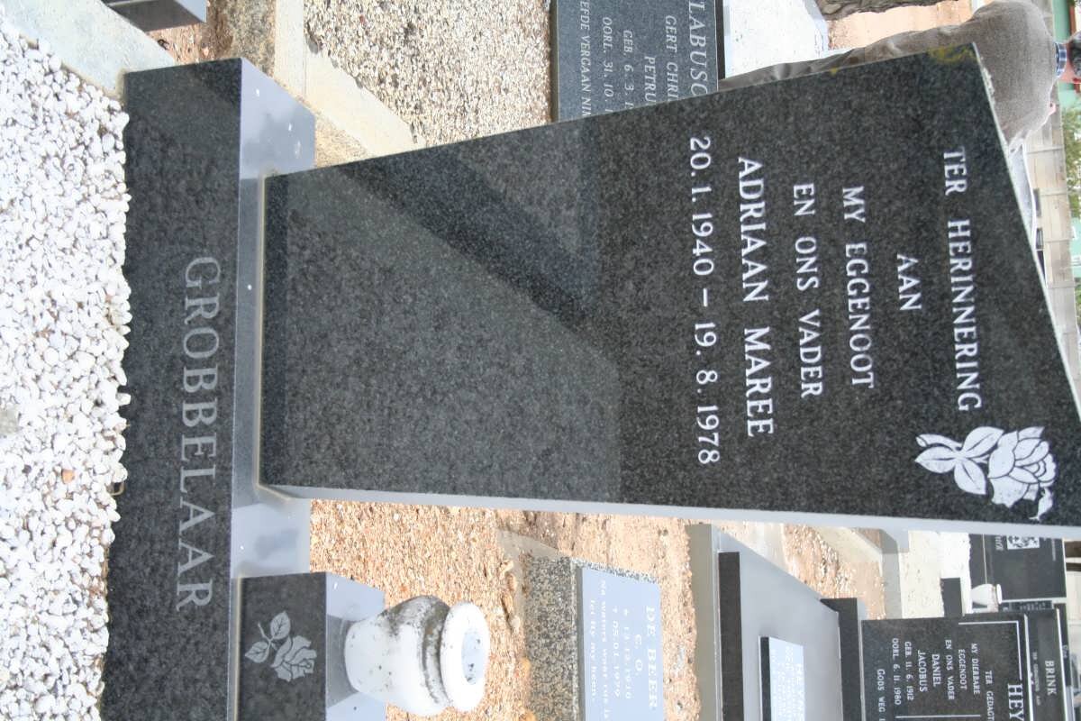 GROBBELAAR Adriaan Maree 1940-1978