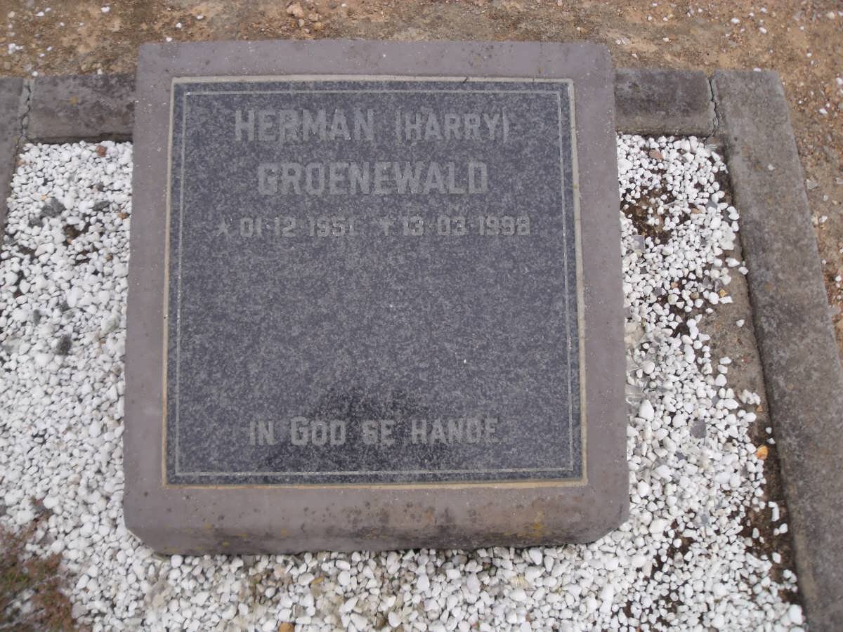 GROENEWALD Herman 1951-1998