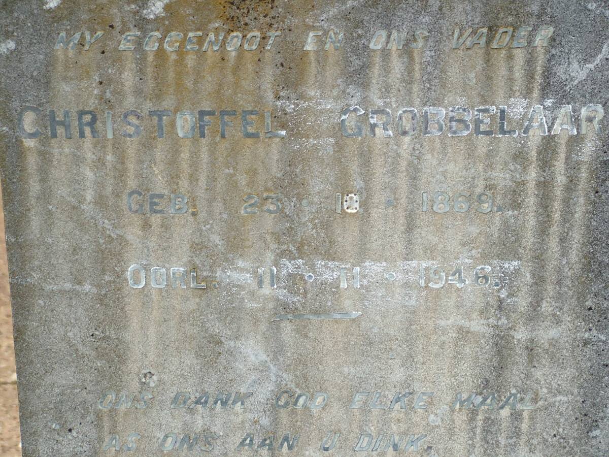 GROBBELAAR Christoffel 1869-1946