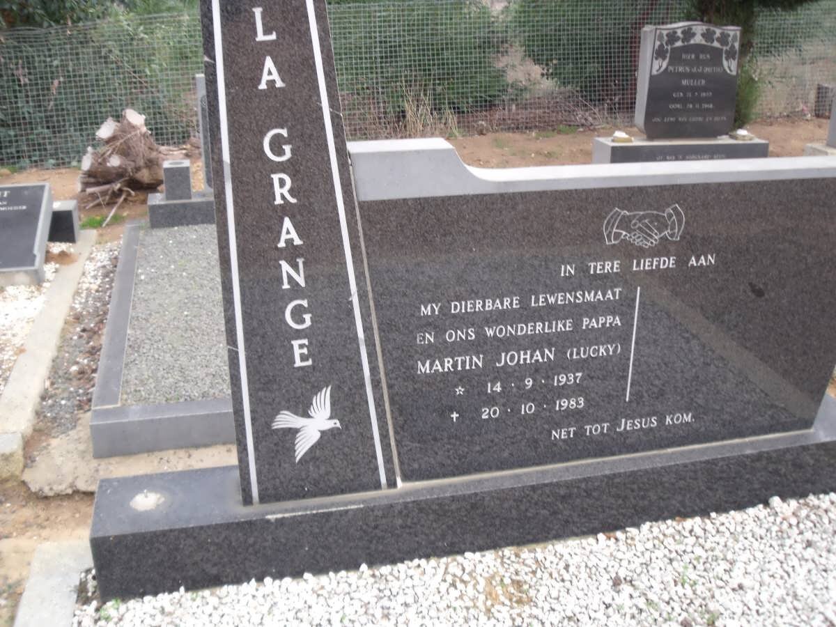 GRANGE Martin Johan, la 1937-1983