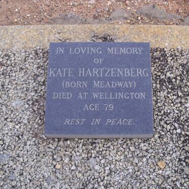 HARTZENBERG Kate nee MEADWAY