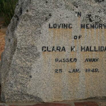 HALLIDAY Clara H. -1949