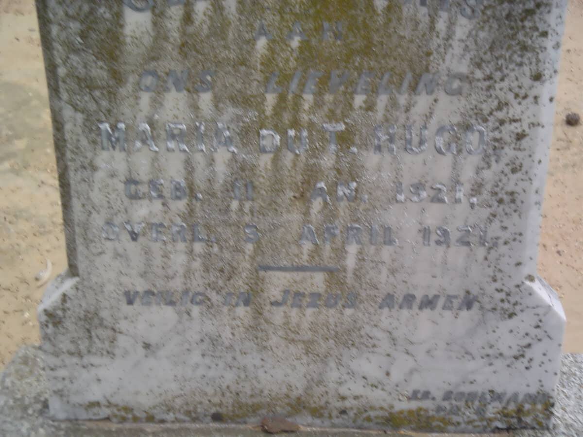 HUGO Maria Du T. 1921-1921