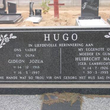 HUGO Gideon Jozua 1918-1997 &amp; Huibrecht Maria LAMBRECHTS 1926-1993