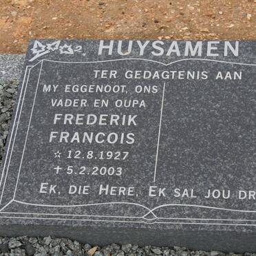 HUYSAMEN Frederik Francois 1927-2003