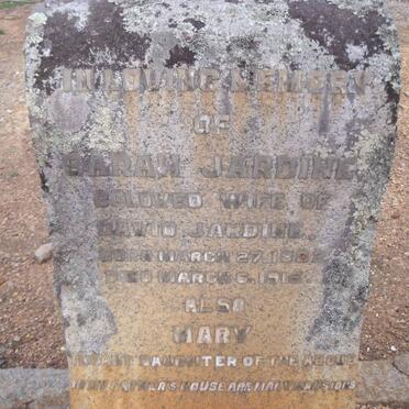 JARDINE Sarah 1882-1915 :: JARDINE Mary