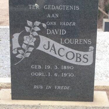 JACOBS David Lourens 1890-1970
