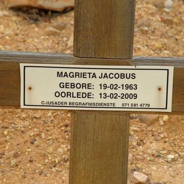 JACOBUS Magrieta 1963-2009
