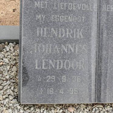 LENDOOR Hendrik Johannes 1936-1995
