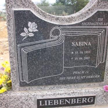 LIEBENBERG Sabina 1953-2007