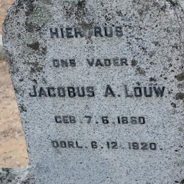 LOUW Jacobus A. 1860-1920