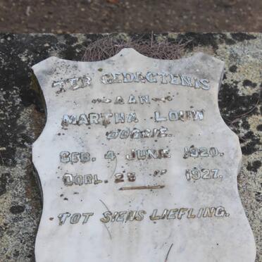 LOUW Martha 1920-1927