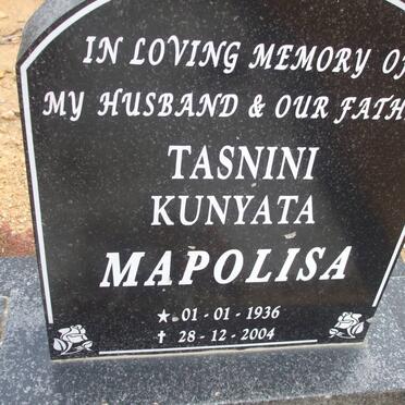 MAPOLISA Tasnini Kunyata 1936-2004