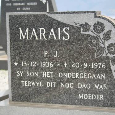 MARAIS P.J. 1936-1976