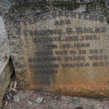 MALAN Francois S. -1916