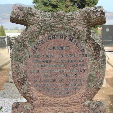 MALAN Jan Gysbert 1896-1934