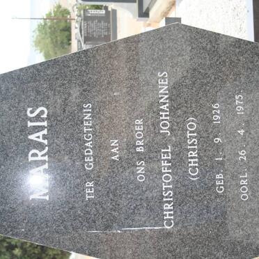 MARAIS Christoffel Johannes 1926-1975