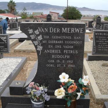 MERWE Andries Petrus Rudolph, van der 1912-1980
