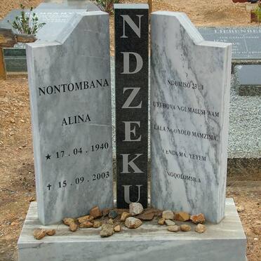 NDZEKU Nontombana Alina 1940-2003