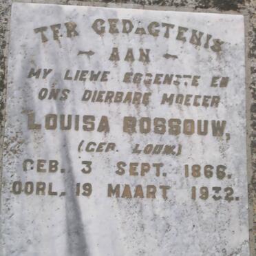 ROSSOUW Louisa nee LOUW 1866-1932