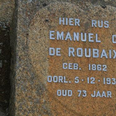ROUBAIX Emanuel G., de 1862-1935