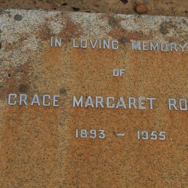 ROBSON Grace Margaret 1893-1955