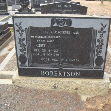 ROBERTSON Gert J.J. 1912-1979