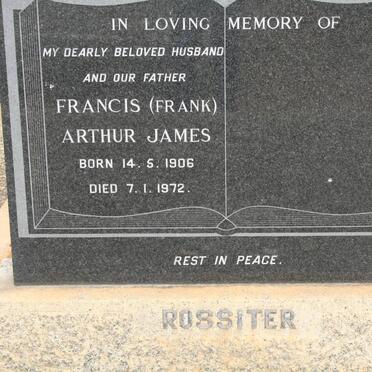 ROSSITER Francis Arthur James 1906-1972