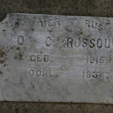 ROSSOUW D.G. 1915-1934