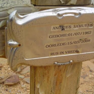 SAMUELS Andries 1962-2008