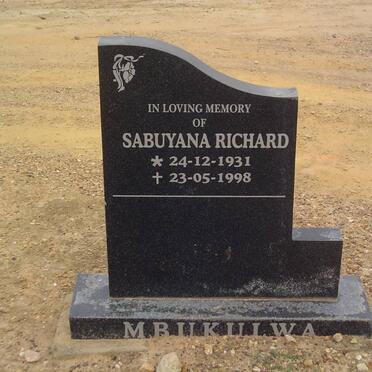 SABUYANA Richard 1931-1998