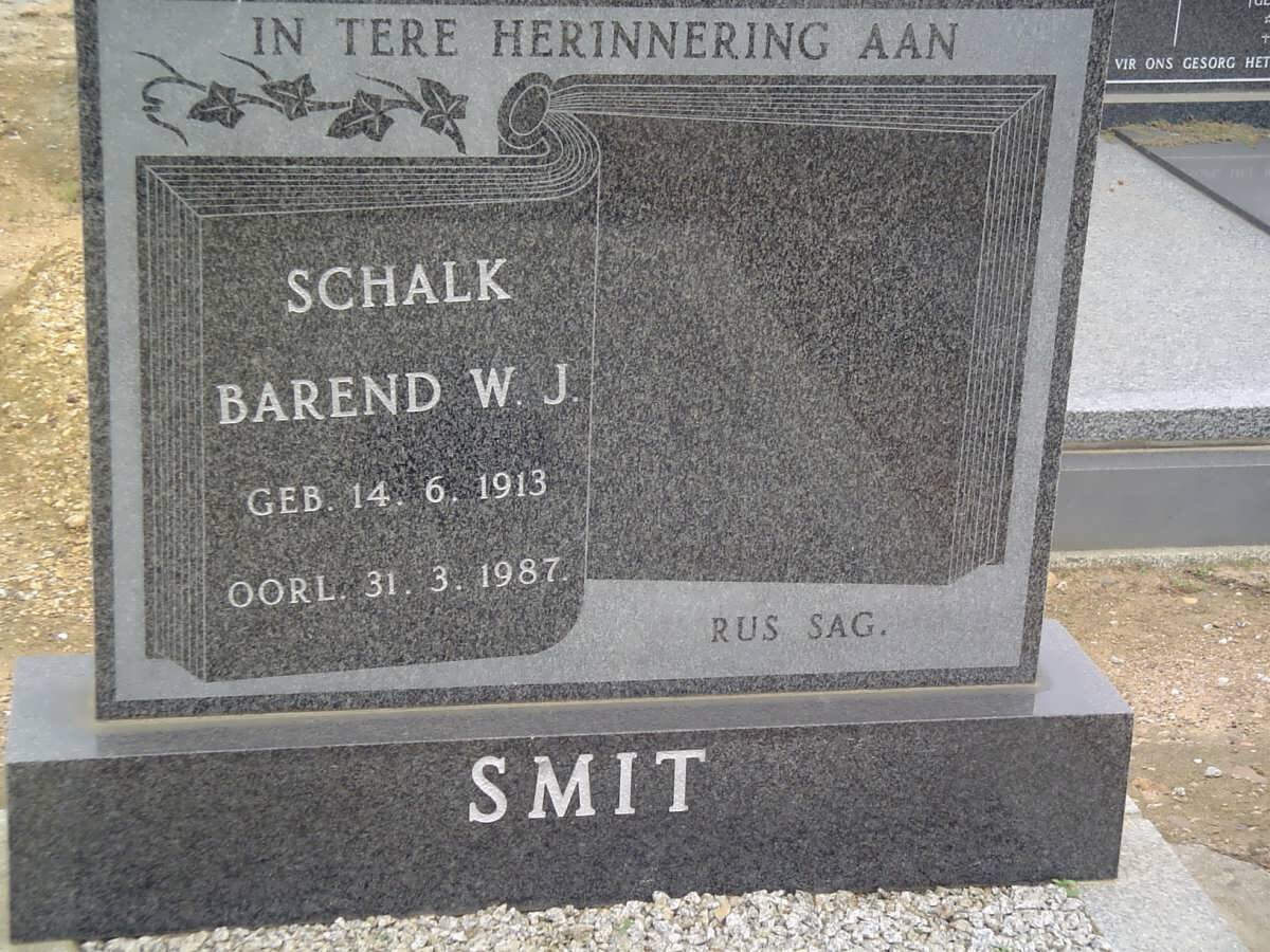 SMIT Schalk Barend W.J. 1913-1987