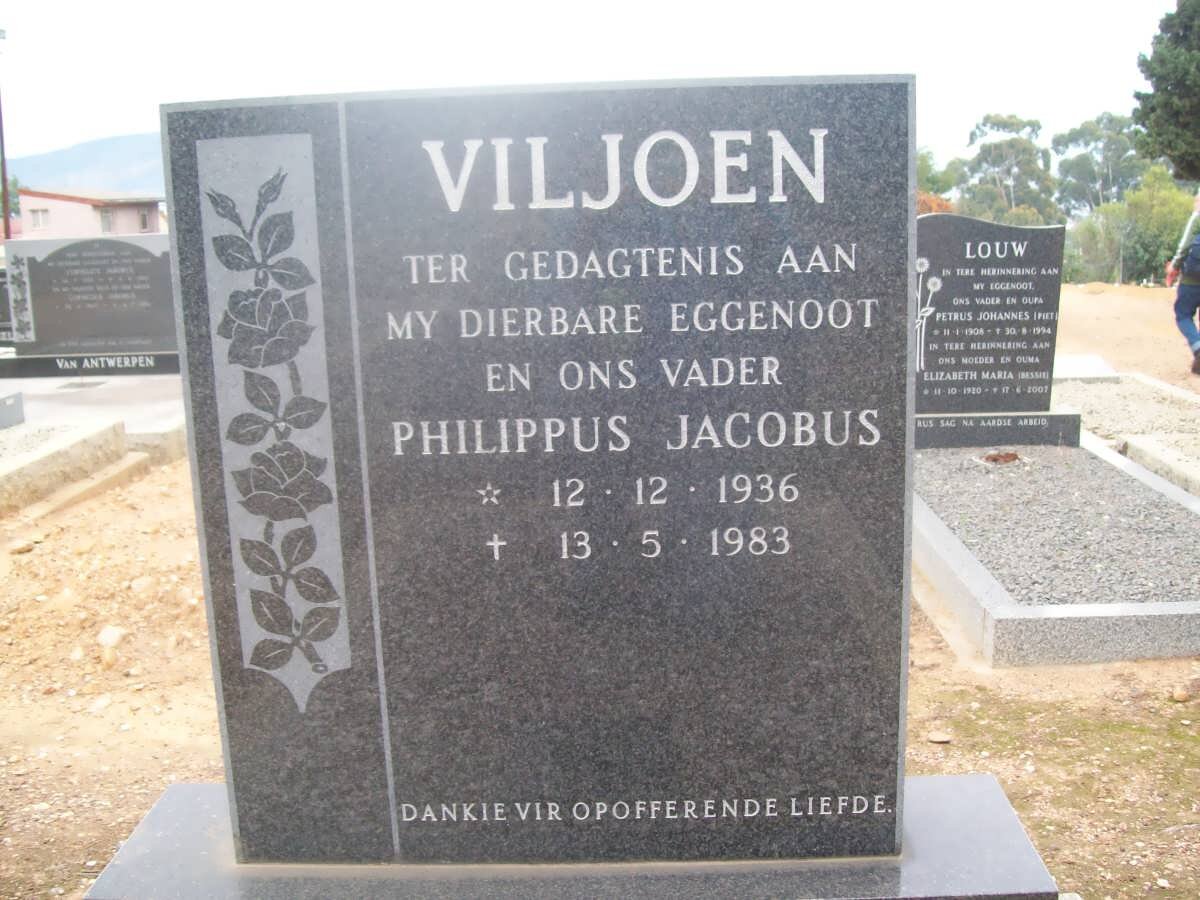 VILJOEN Philippus Jacobus 1936-1983