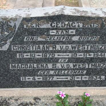 WESTHUIZEN Christiaan R., v.d. 1870-1941 &amp; Magdalena S. KELLERMAN 1877-1934