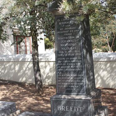 BREEDT Johannes Marthinus Nicolaas 1881-1958 &amp; Margaretha Elizabeth 1886-1978  