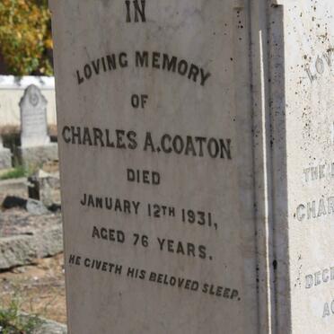 COATON Charles A. -1931 &amp; Rachel -1895