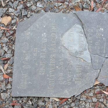 MALAN Hartwieg Jacobus -1870 :: MALAN Maria Aletta 1872-1873