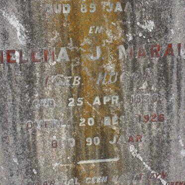 MARAIS Helena J. nee HUGO 1836-1926