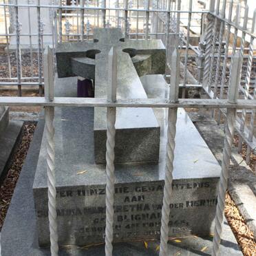 MERWE Susanna Margeretha, van der nee BLIGNAUT 1845-1932